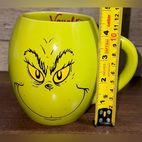Super Cute Dr. Seuss GRINCH Naughty Or Nice Oval Ceramic 18oz Mug - NEW - Picture 7 of 10